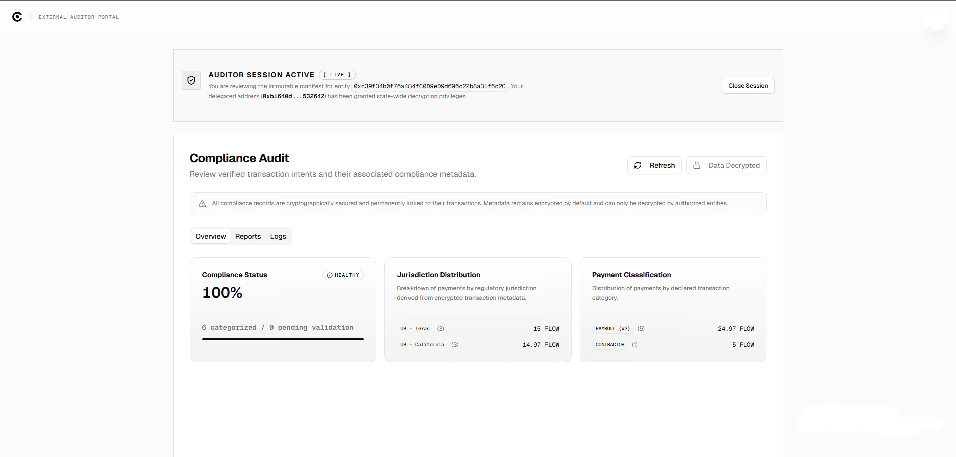 Auditor Portal